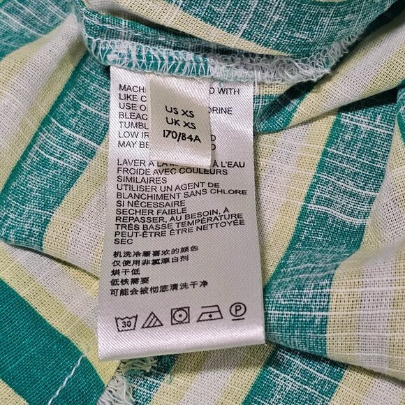 We the Free Stripe Button Up Tunic Dress Women Size XS Cotton - Picture 9 of 14